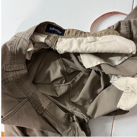 Men’s St. Johns Bay Classic Cargo Pants Khaki Brown Pockets 36 x 30 - Picture 7 of 10